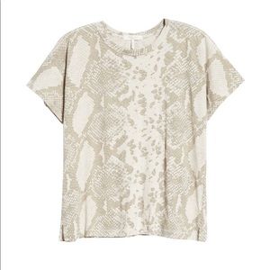 RAG & BONE snake print vintage t-shirt size XL